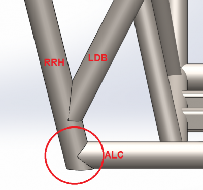 Chassi atual, imagem em solidworks